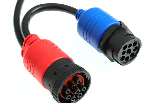 El varón resistente J1939 al cable femenino del OBD de la extensión para la entrada del vehículo instala