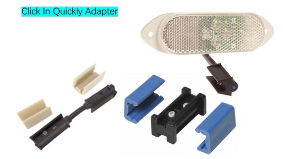 5A-20A Conector sobremoldado de clic con arnés de cableado automotriz con soporte de cable optimizado y luces de despegue de marcador único