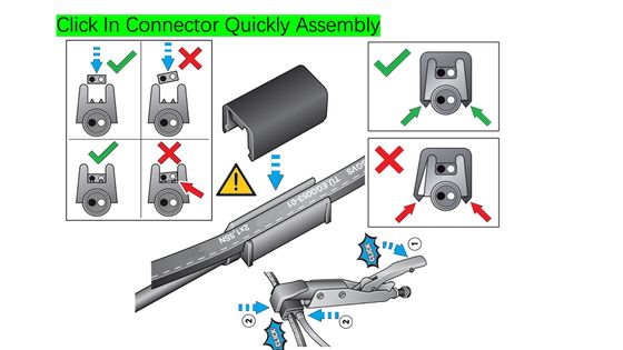 5A-20A Conector sobremoldado de clic con arnés de cableado automotriz con soporte de cable optimizado y luces de despegue de marcador único