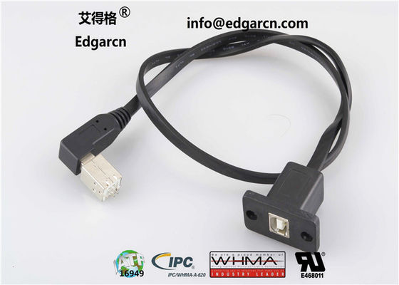 Cable de comunicación de datos personalizado Impresión / Adaptador Cable Usb B tipo A Usb B Type