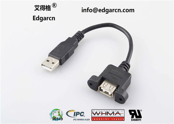 Cable recto de comunicación de datos Usb tipo A hembra a macho Longitud 100 mm