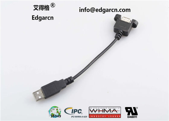 Cable recto de comunicación de datos Usb tipo A hembra a macho Longitud 100 mm