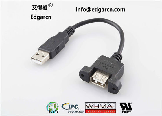 Cable recto de comunicación de datos Usb tipo A hembra a macho Longitud 100 mm