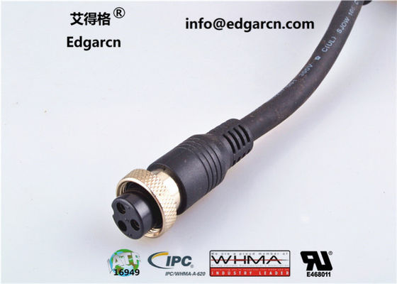 Cable de cable enrollado de 1000 mm de longitud, arnés de cableado del coche de moldeo por inyección