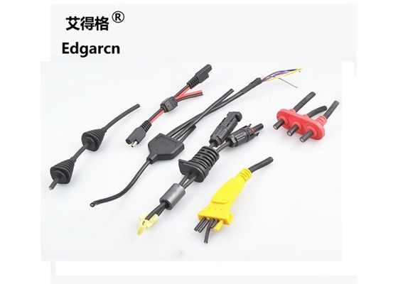 Cables por encargo Ul1007 # 18awg, ensamblajes de cables industriales sobremoldeados