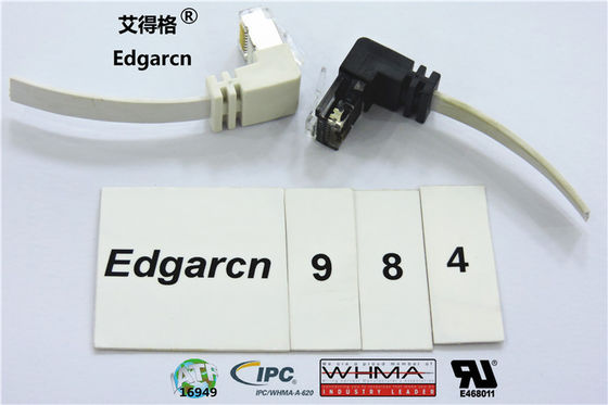 Enchufe material del cable Rj45 del Pvc Cat5e Utp con longitud / color modificados para requisitos particulares
