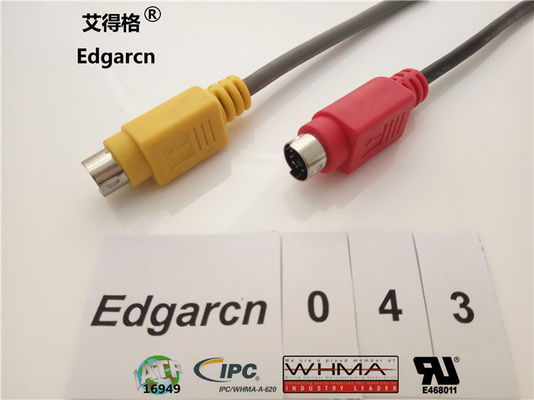 Cable de transmisión Din Data Transfer, ensamblaje de cables industrial personalizado Rj45 Cat5 macho