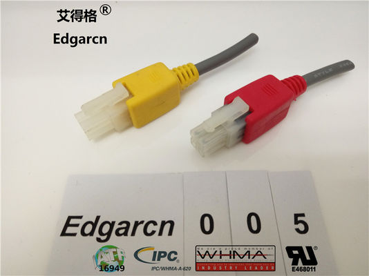 Pvc Material Molex Micro Fit, Tamaño personalizado sobremoldeado Molex Mini Fit Jr