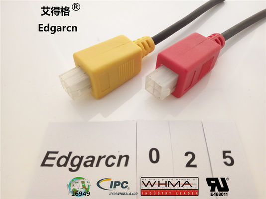 Pvc Material Molex Micro Fit, Tamaño personalizado sobremoldeado Molex Mini Fit Jr