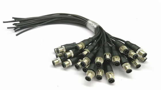 Sobre - la longitud de cable moldeada del sensor de la asamblea de cable del conector circular M12 100/200m m
