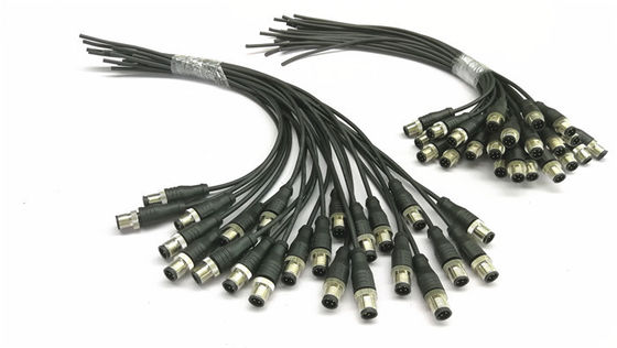 Sobre - la longitud de cable moldeada del sensor de la asamblea de cable del conector circular M12 100/200m m