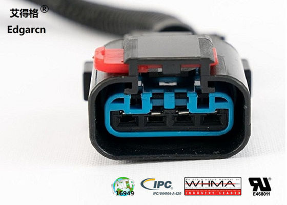 Material diesel de la haz de cables Pa66 del motor del enchufe de resplandor en el color negro Iatf16949