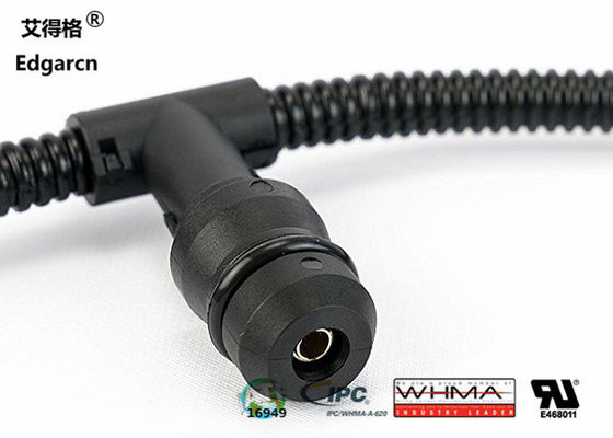 Material diesel de la haz de cables Pa66 del motor del enchufe de resplandor en el color negro Iatf16949
