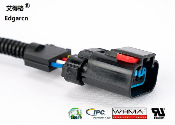 Material diesel de la haz de cables Pa66 del motor del enchufe de resplandor en el color negro Iatf16949