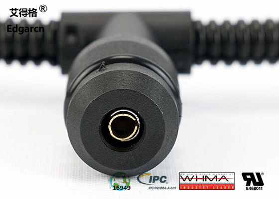 Material diesel de la haz de cables Pa66 del motor del enchufe de resplandor en el color negro Iatf16949