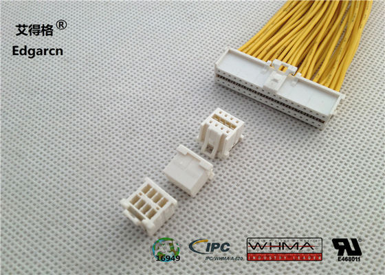 Alambre del Pin de la asamblea 2 del arnés de cable de Molex para subir color modificado para requisitos particulares conector