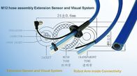 Sensor de la extensión de la asamblea de manguera M12 y sistema visual para el conector del IO del brazo del robot
