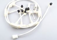 Cable de inyección blanco de arnés de cableado electrónico personalizado para conectores led