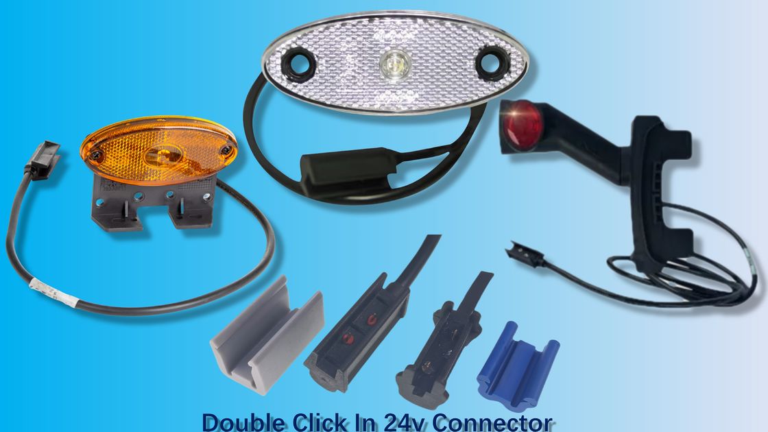 5A-20A Conector sobremoldado de clic con arnés de cableado automotriz con soporte de cable optimizado y luces de despegue de marcador único